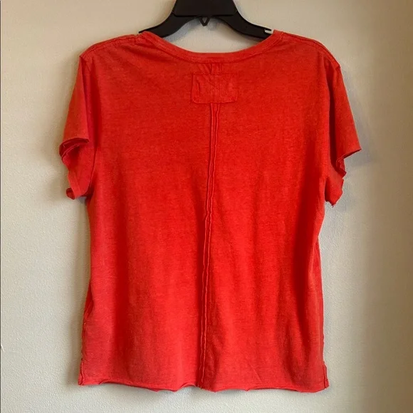 We The Free Bright Coral Short Sleeve Tee - Picture 4 of 6